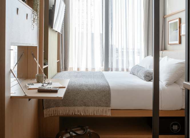Bright and modern hotel room at Wren Urban Nest in Dublin – idea